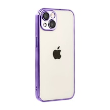 Newface Apple İphone 15 Razer Lensli Silikon - Mor