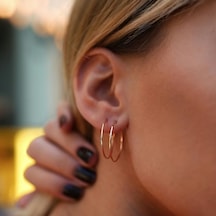 Bygoldenhouse Klasik Halka Küpe