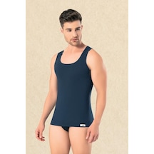 Omera Organik Kumaş Erkek Likralı Atlet 2004 Lacivert