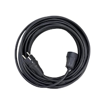 20 Metre 3x1.5 Mm Cca Ttr Tekli Siyah Renk Kauçuk Seyyar Elektrik Kablosu 1