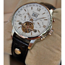 Raymond Star Serisi Beyaz Kadran Otomatik Erkek Kol Saati Gümüş Raymond Star Serisi Beyaz Kadran Otomatik Erkek Kol Saati Gümüş