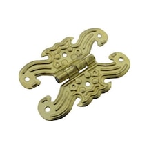 Dekoratif Yaprak Kelebek Menteşe Sarı 4 Adet 6.5 x 4.5 Cm