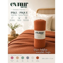 Evnur Home Lüks Pike Çift Kişilik 200x235 Kiremit