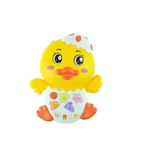 Oyuncak Ördek Sevimli Yavru Ördek Işıklı Sesli Mini Ördek 15 Cm