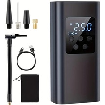 Willowhaven Siyah 150psı Hızlı Araba Lastik Pompası Led Işıklı Usb Şarjlı Portatif Kompresör