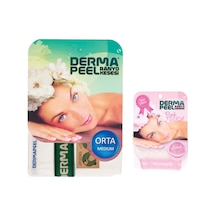 Dermapeel Orta Banyo Kesesi + Pink Touch Yüz Kesesi Beyaz