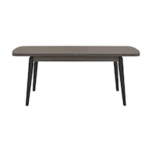 Gonda Ortadan Açılır Yemek Masası 90x150 Cm Siyah
