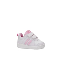 Zacoz Unisex Bebek Ortopedik İlk Adım Sneaker Beyaz - Pembe