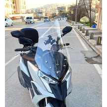 Motocam Kymco Dink R 150 Ön Cam 2023-2026 Model 77cm Şeffaf Renkli 4mm