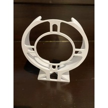 3d Baskı Silindirik Mesh Router Duvar Standı Beyaz Havalandırma Delikli Modem Duvar Askısı 110 Mm Çaplı Diğer
