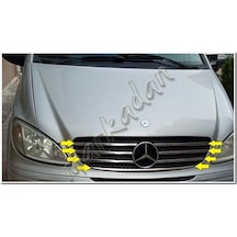 Mercedes Vito Krom Ön Panjur 2004-2010 7 Parça Paslanmaz Çelik