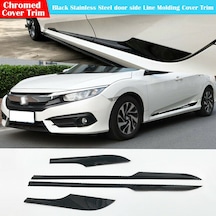 Honda Civic Fc5 Fk7 Yan Kapı Alt Çıtası Parlak Siyah