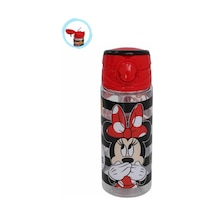 Minnie Mouse 500 Ml - Çocuk Suluk, Matara, Pipetli Suluk, Askılı Suluk Mini Fare Suluk