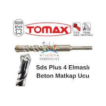 Tomax Sds Plus 4 Elmas Beton Duvar Delme Matkap Ucu 6x210