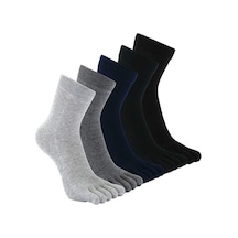 Daren Free Unisex Bambu Parmak Çorap (12'Li Ekonomik Paket) Siyah