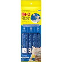 Me-O Creamy Tavuk & Ciğer & Keçi Sütlü Yetişkin Kedi Ödülü 4 x 15 G