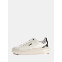 Guess Elbina10 Kadın Beyaz/gümüş Deri Sneaker Flfe10ele12-whısı Beyaz/gümüş