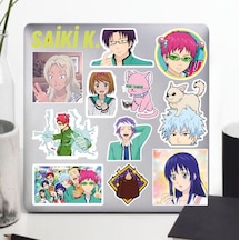 Saiki K. Sticker Seti Laptop Ajanda Pc Tablet Telefon Defter Etiket Bullet Journal Diğer