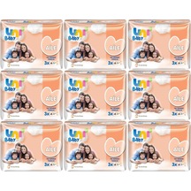 Uni Baby Islak Havlu Mendil Aile 52 Yaprak 27 Li Set 9pk 3 Islak Mendil