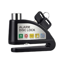 Pc1505 Alarm Disk Kilidi Seti, Fren Kilidi, Hırsızlığa Karşı Su Geçirmez 110 Db 7 Mm Pin 1,5 M Hatırlatma Kablosu Motosikletler İçin Scooter Taşıma Çantası
