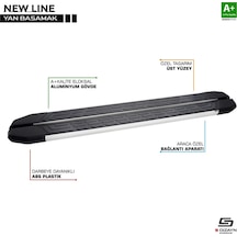 S-dizayn Peugeot Expert 2 Kısa Şase Newline Aluminyum Yan Basamak
