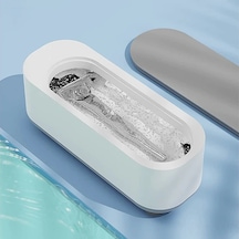 Neevoyu 300ml Ultrasonik Temizleyici, Çelik Tanklı, Güneş Gözlüğü, Saat, Mücevher Ve Diş Protezleri İçin Hızlı Leke Kaldırıcı