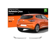 Renault Clio 5 Krom Reflektör Çıtası 2 Parça. 2019 Ve Üzeri