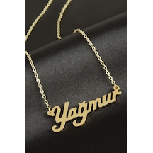Yağmur İsimli Kolye -sarı N145 altın