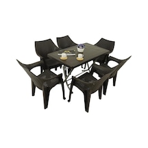 Depootoptan Mandella Zeugma 70 x 120 CM Katlanır Ayak 6 Kişilik Polo Koltuk Masa T
