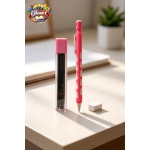 2.0 Mm Uç Ve Silgi Hediyeli 2.0 Mm Uçlu Kalem Seti 1 Adet Pembe