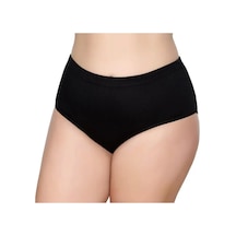 6'lı Kadın Bato Külot Geçme Lastik-gümüş 3040-3041 Siyah