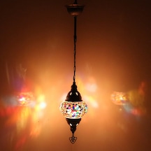 Dekoratif MOZAİK GECE LAMBASI DEKORATİF RENKLİ DESENLİ LAMBA