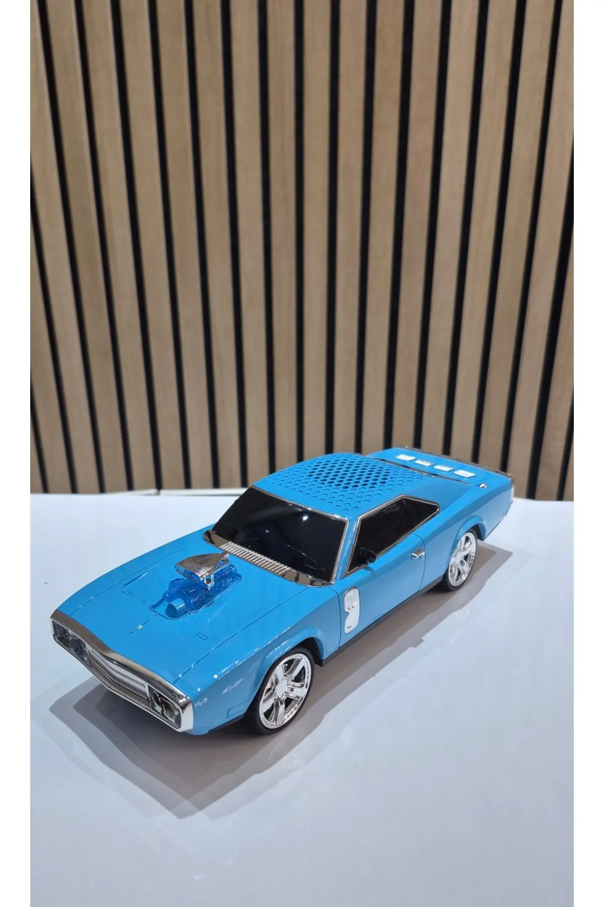 Rt-1959 Mavi Blue Arabalı Bluetooth Fm-usb-tf-aux Şarjlı Nostaljik Radyo