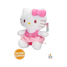 Hello Kitty Peluş Oyuncak 36 Cm - Büyük Boy, Kıyafetli Ve Kurdele Detaylı Çocuklar Için Özel Tasarım Pembe