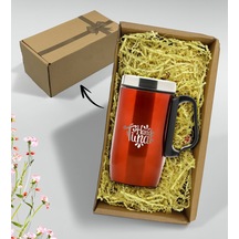 Bk Gift Kişiye Özel Hediye Kutulu 5304 Kırmızı Çelik Termos Bardak 240 Ml Kobitmeyencom33452 Bk Gift Renkli