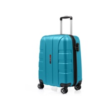 G&d Polo Suitcase Karbon Desenli Petrol Yeşili Kabin Boy Valiz 550.21-k