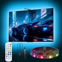 Elmpaly Amıll Rgbıc Led Tv Arka Aydınlatma Şeridi Ar Sensörlü 12 5ft 3 8m Usb Müzik Senkronizasyon