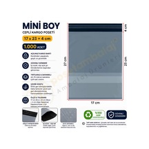 17x23+4 Cm 17x27 Cepli Kargo Poşeti 1.000 Adet