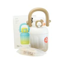 Shotay St-8931 680ml Pipetli Beyaz-krem Çelik Matara Diğer