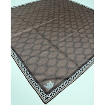 Levidor Lotus Desen Eşarp - 06107 Koyu Kahve-13