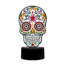 Siyah Led Elmas Boyama Lamba Seti Pille Çalışan Başucu Lambası 5d Elmas Boyama Sanatı El Sanatları Siyah