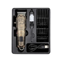 Saç Sakal Kesme Traş Makinesi Usb - Type-c Şarjlı - Led Gösterge 3-7-9-12mm Tarak Mr-7800 5468