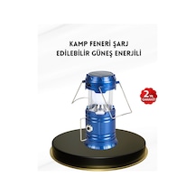 Solar Kamp Lambası Kızak Sistemli Şarjlı Taşınabilir Doğa Yürüyüşü Işığı Çok Renkli