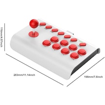 Beyaz Kırmızı-oyun Joystick 2.4g Bluetooth Kablosuz Arcade Çubuk Oyun Konsolu Rocker 3 Mod Bağlantı Joystick Ps4 Ps3 Xbo