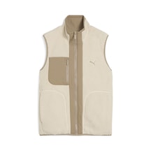 Puma Reversible Sherpa Vest Kadın Yetişkin Yelek Krem