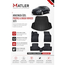 Renault Megane 4 2018 Model 4d Ekstra Havuzlu Paspas Ve Bagaj Havuzu Set