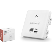 Pix-Link CAP08 Duvar Tipi Wifi Access Point 300 Mbps Beyaz
