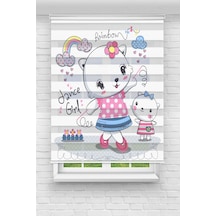Perdecizade Enxboy Dance Girl Dijital Baskılı Zebra Perde-cocuk Odası-stor Perde Renkli