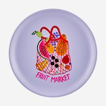 Beyaz Mango Ağacı Fruit Market Dekoratif Tabak 15x2x15 Cm