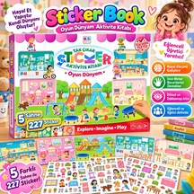 Sticker Book Play World Oyun Dünyam Aktivite Kitabı 5 Sahne 227 Sticker Çocuklar İçin Çıkartma Kitabı